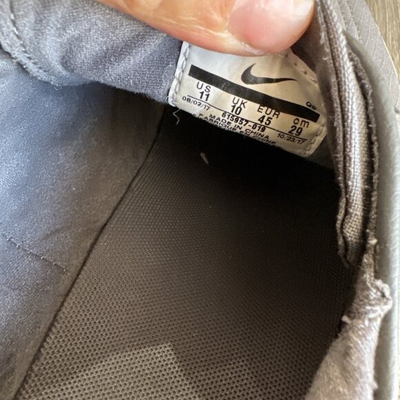 Nike SB Stefan Janoski Zoom Shoes 615957-019 Men’s Size 11 Grey Canvas - Picture 9 of 10